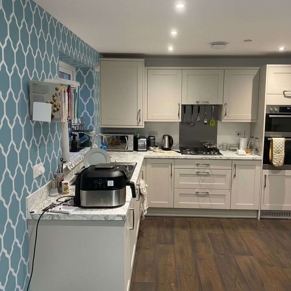 After: Blonde highlights transformation