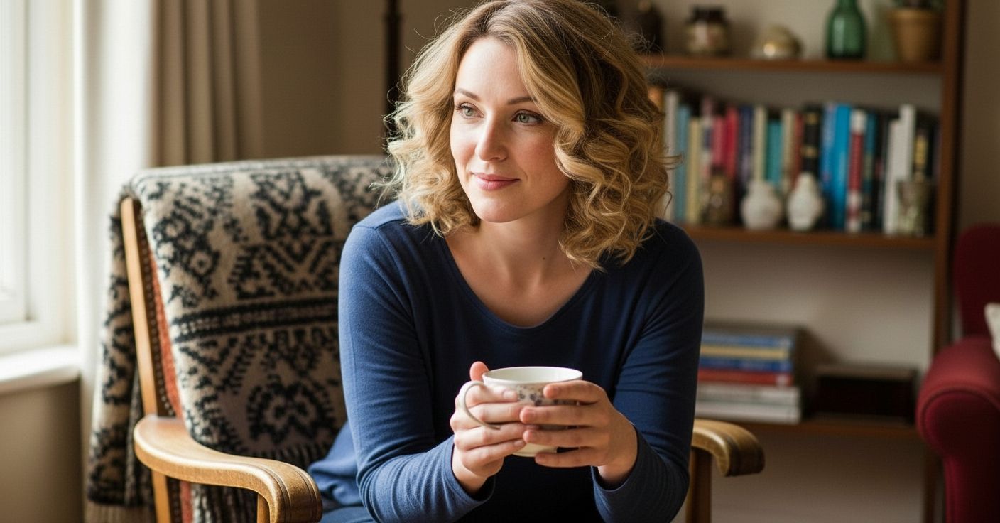 After: Blonde highlights transformation