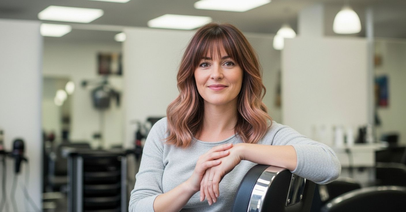 After: Blonde highlights transformation