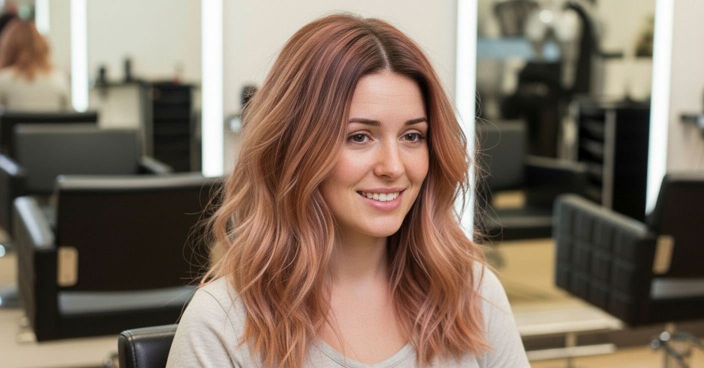 After: Blonde highlights transformation